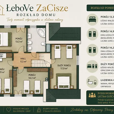 Ferienhaus Lebove Zacisze & Relax Leba